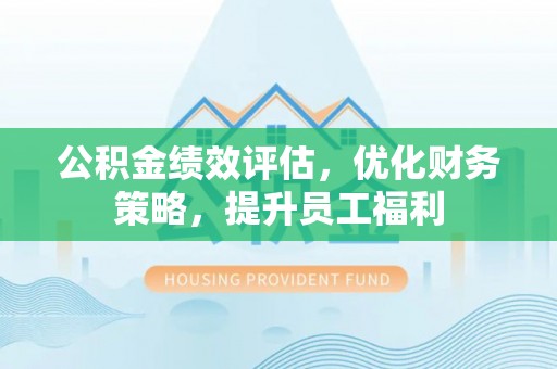 二水公积金绩效评估，优化财务策略，提升员工福利