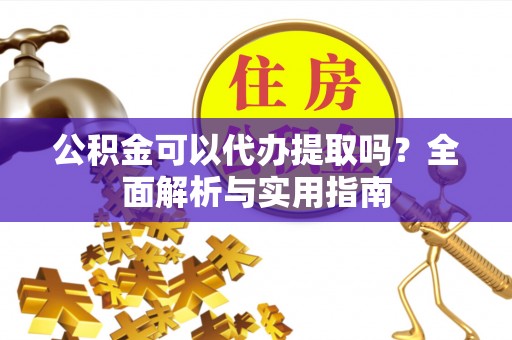 二水公积金可以代办提取吗？全面解析与实用指南