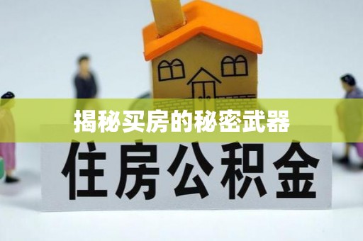 二水揭秘买房的秘密武器