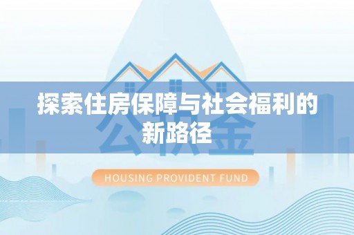 二水探索住房保障与社会福利的新路径