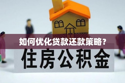 二水如何优化贷款还款策略？