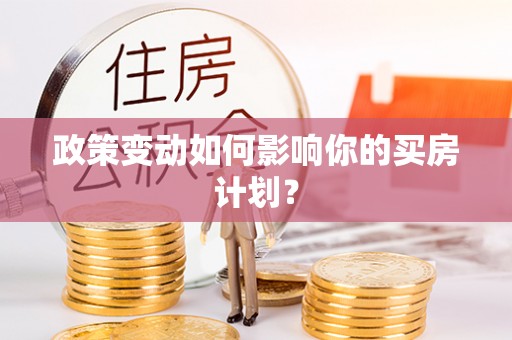 二水政策变动如何影响你的买房计划？