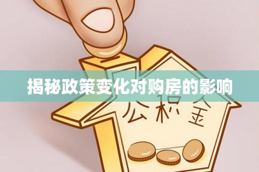 二水揭秘政策变化对购房的影响
