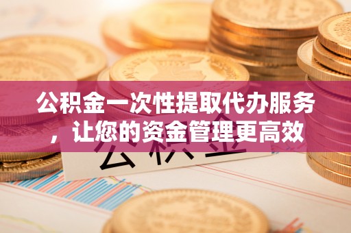 二水公积金一次性提取代办服务，让您的资金管理更高效
