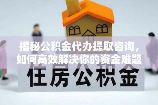 二水揭秘公积金代办提取咨询，如何高效解决你的资金难题