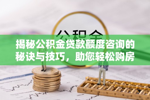 二水揭秘公积金贷款额度咨询的秘诀与技巧，助您轻松购房！