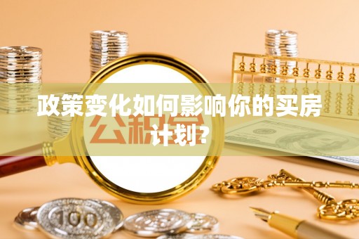 二水政策变化如何影响你的买房计划？