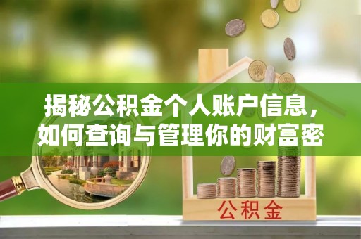 二水揭秘公积金个人账户信息，如何查询与管理你的财富密码