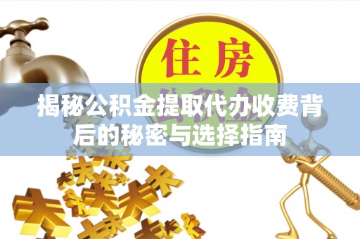 二水揭秘公积金提取代办收费背后的秘密与选择指南