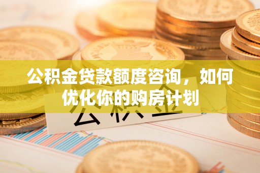 二水公积金贷款额度咨询，如何优化你的购房计划