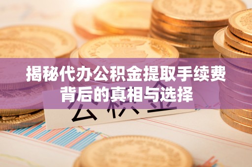 二水揭秘代办公积金提取手续费背后的真相与选择