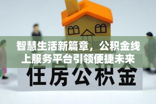 二水智慧生活新篇章，公积金线上服务平台引领便捷未来