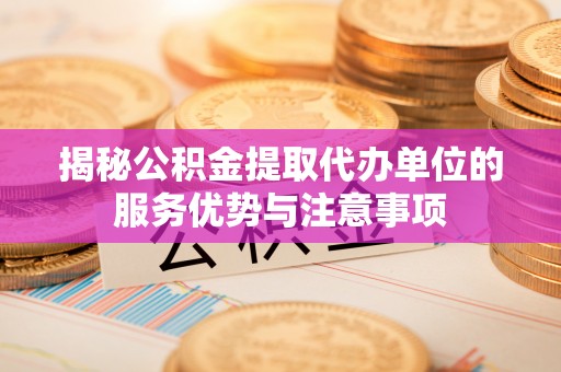 二水揭秘公积金提取代办单位的服务优势与注意事项