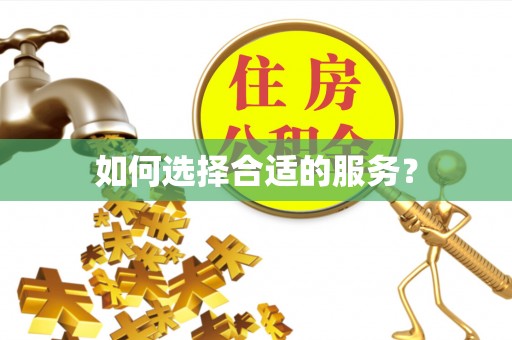 二水如何选择合适的服务？