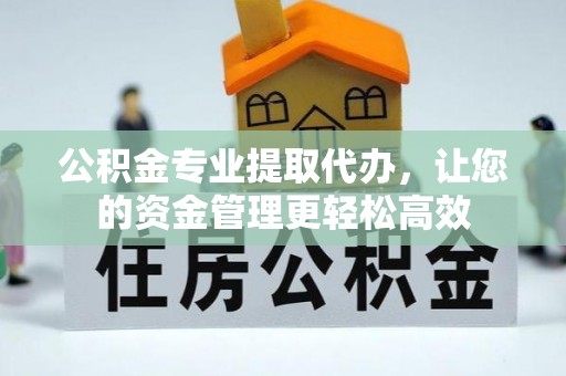 二水公积金专业提取代办，让您的资金管理更轻松高效