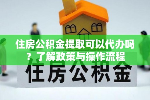 二水住房公积金提取可以代办吗？了解政策与操作流程