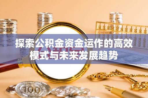 二水探索公积金资金运作的高效模式与未来发展趋势