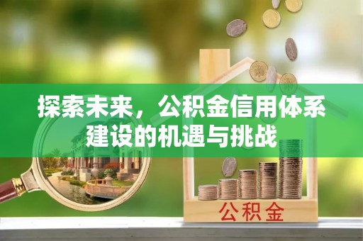 二水探索未来，公积金信用体系建设的机遇与挑战
